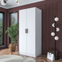 Hanah Home Armario Blanco con Estanterías